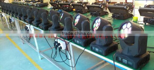 led bee eye moving head 7x10w RGBW new hobbit light