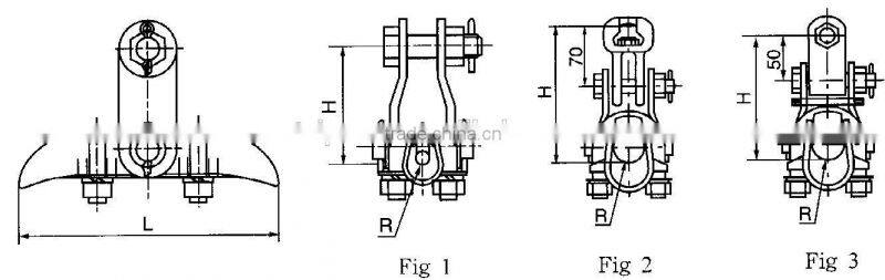 XGU type suspension clamp, turnnion type, power fitting