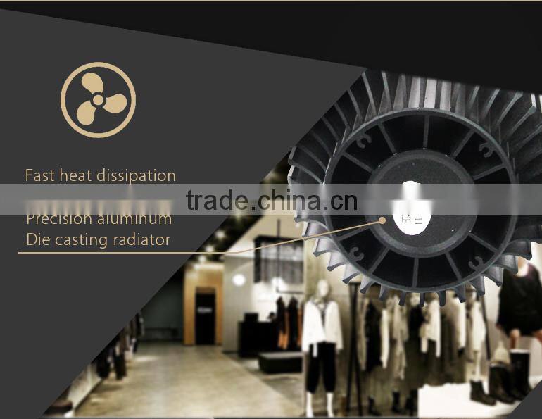 30W cob black and white gallery led track lighting