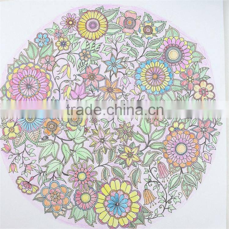 2015 Hot Sale Korean Secret Garden Decompression Hand-painted Coloring Book