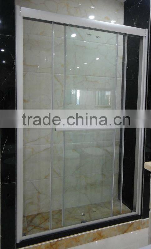 bathroom sliding glass screen shower door D816
