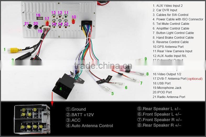 7 Inch Car PAD 2 Din Android 4.0 Digital Panel In Dash CAR PC DV Camera With Patents Universal DM7835