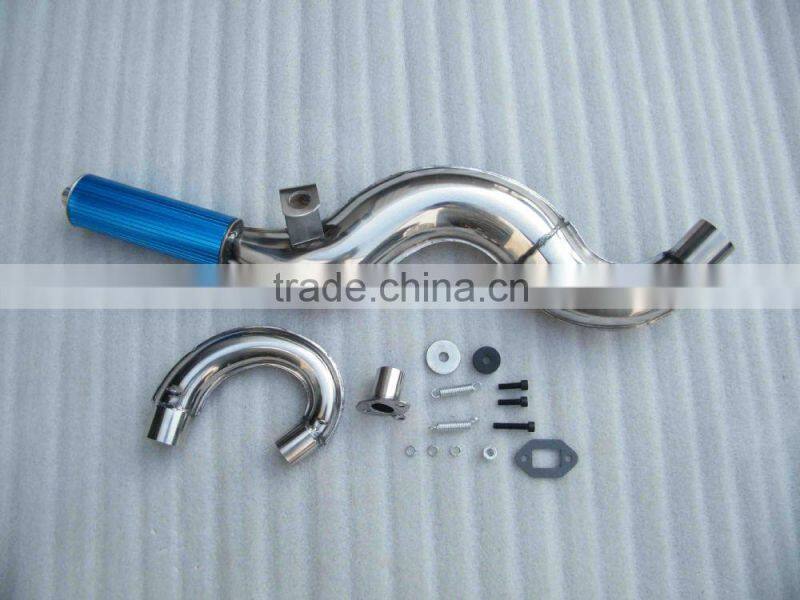 Colorful 2 stroke exhaust muffler for 49cc mini bike, 80cc bicycle parts