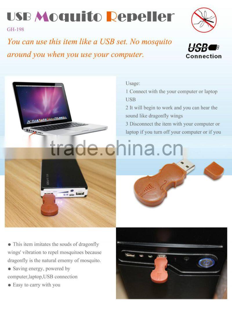 2015 Newest Portable GH-198 Electronic USB Mosquito Repellent Pest Repeller