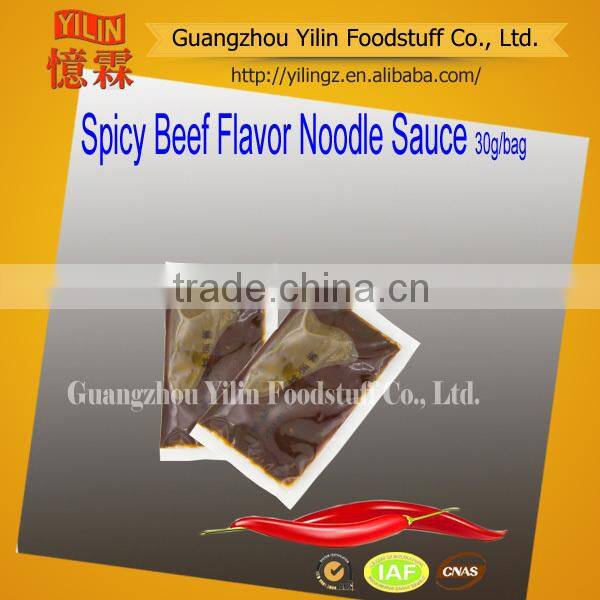 top quality 30g Spicy Beef Noodle Sauce with high quality
