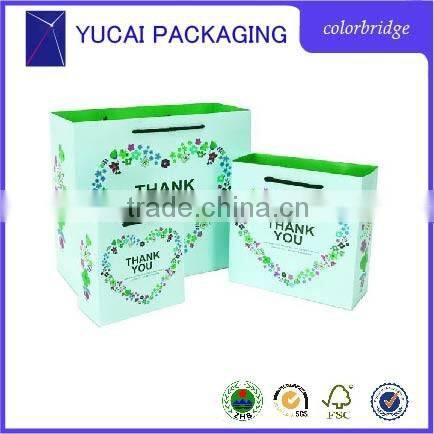 Customized Shopping Paper Bag and paper shopping bag for clothing company