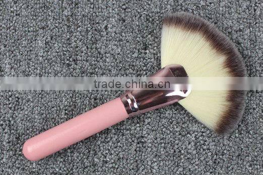 cosmetics fan brush,animal hair fan brush,synthetic hair fan brush