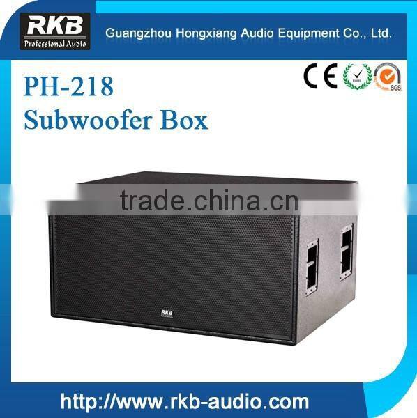 PH-218 big bass subwoofer speakers/18 inch subwoofer box design