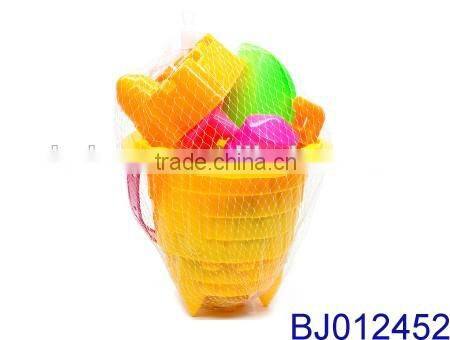 Beach Toys Deluxe Playset for Kids plastic bucket sand shovel set