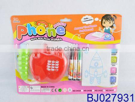 Lovely baby cartoon apple phone toy smart music phone toy