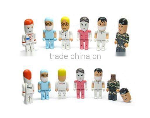 oem plastic cartoon usb pen drive 2.0 as christmas gift
