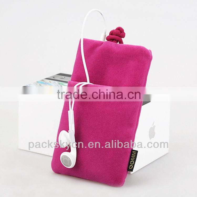 cheap printed soft velvet travel bag