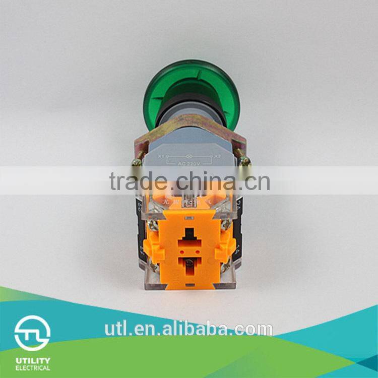 yueqing brand electrical button switch LA110-A2 small button light switch