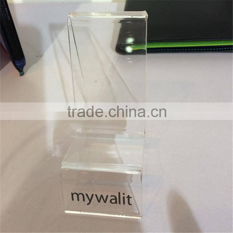 Lucite tray, acrylic tray rack with wallet, clear acrylic rack, phone display trays