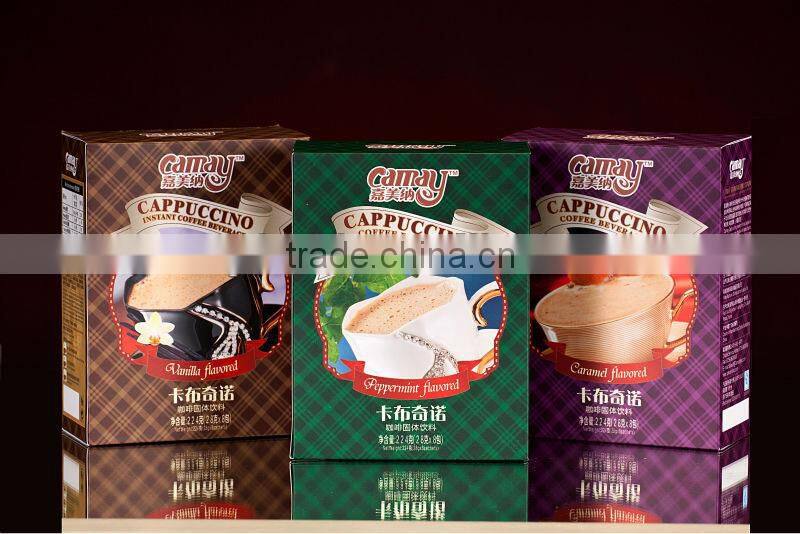 Vanilla flavored Cappuccino coffee