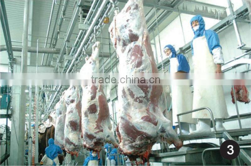 Cattle slaughter line cattle slaughter machine rail change line