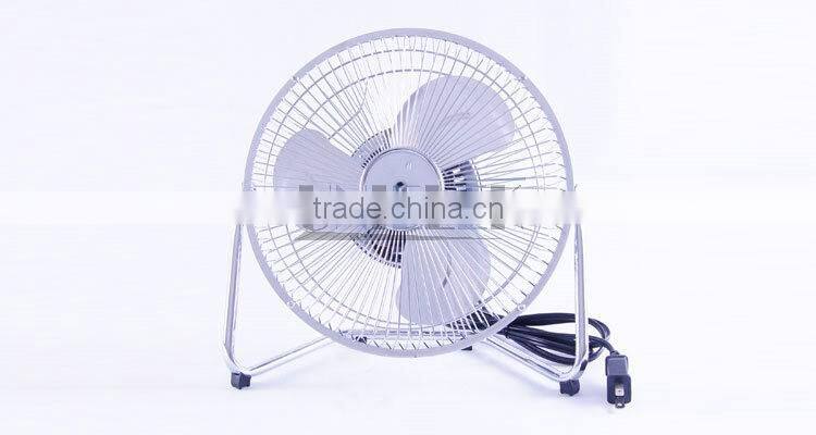 UNI-818 High Velocity Floor Fan 9 Inch Electric Fan Chrome Plating