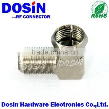 F female to male 90 degree adapter