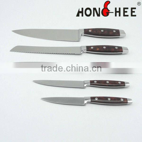 5 Pcs Pakka Handle Professional Chef Knife
