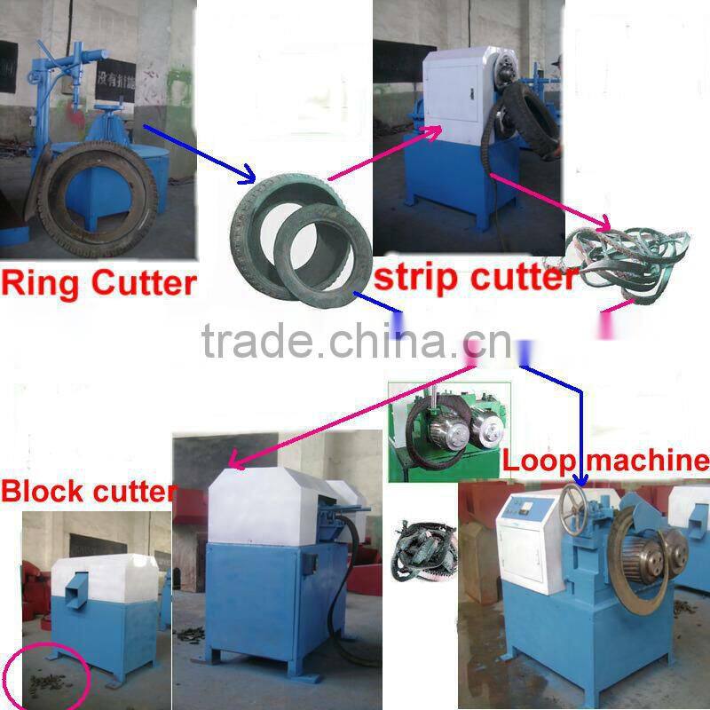 Rubber Scrap Tire Processing Machine / Tyre Recycling Equipment