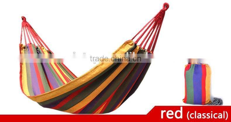 NEW Portable Hammocks Canvas Outdoor Hammocks Camp Bed Convenient Cot Garden Furniture Swing Low Price Free shipping