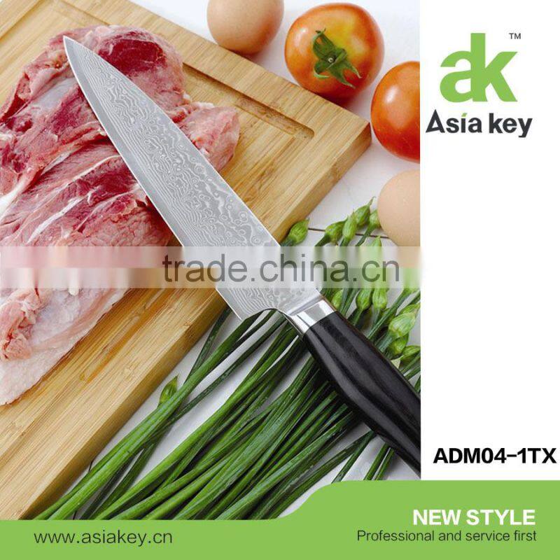vg10 knife Tiny Ware Pattern Damascus 9-1/2 inch Chef Knife with Wood Handle