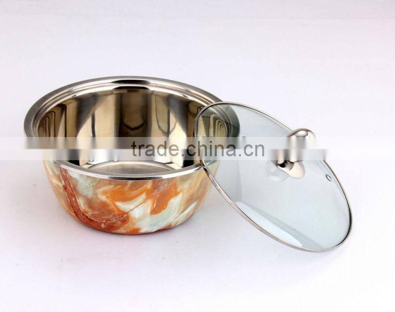 Multi-Purpose Stainles Steel Bowl with Glass Lid