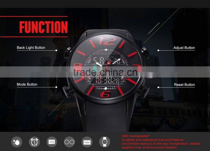 Alibaba New Product Top Sales 30m Water Resistant Weide Watches brand your own watches
