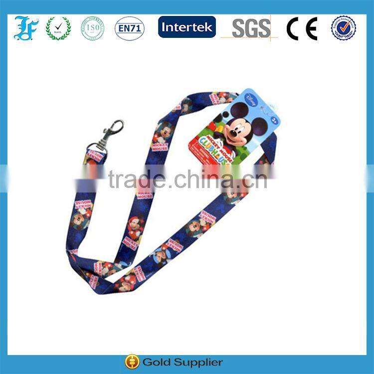 Custom polyester material dye sublimation lanyard your own brand