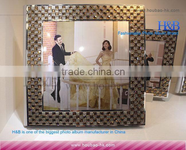 Unique Design A4 Golden Crystal Album With Photo Album PVC Sheets