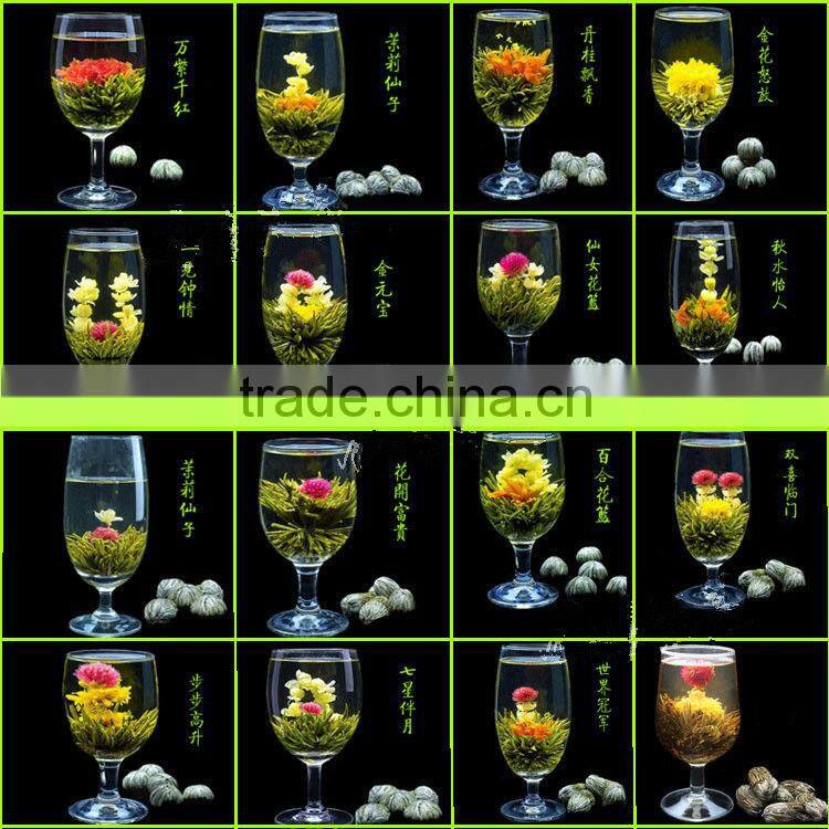 2016 New hand made amaranth and Jasmine flower blooming tea