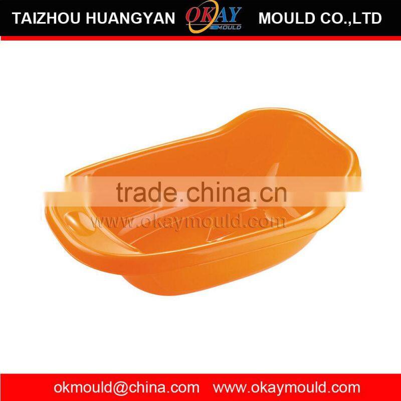 2015 New Design Plastic Injection Baby Bathe tub mold , long mold lifespan