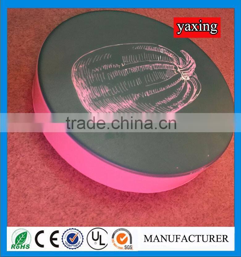 Outdoor LED blister light box vacuum formed letters sign