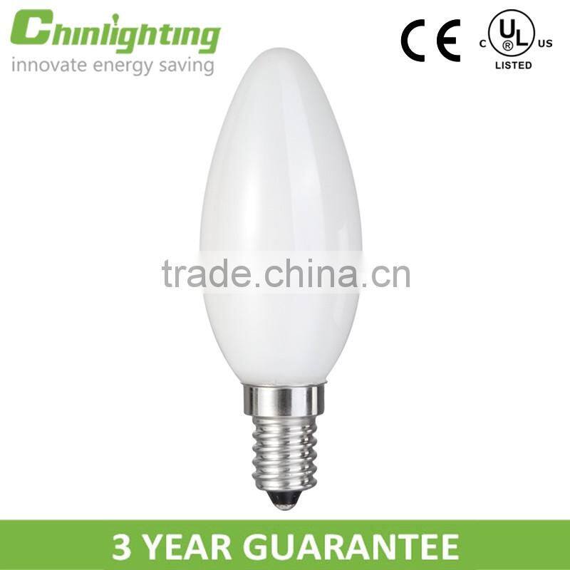 2016 hot selling LED candle light bulbs C35F E14 2W Dimmable led filament bulb