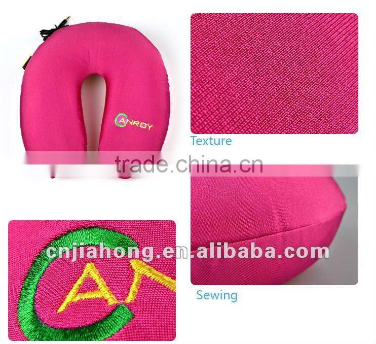 microbead MP3 travel pillow with double speakers