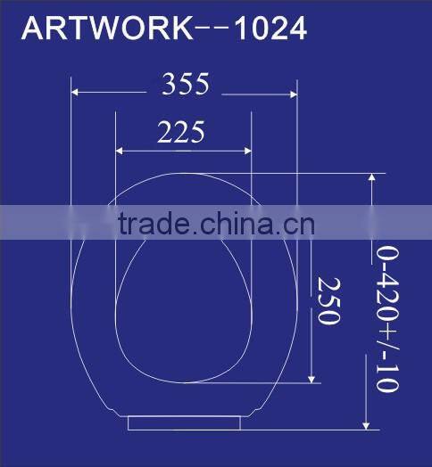 Round with cheap price bidet seat lid