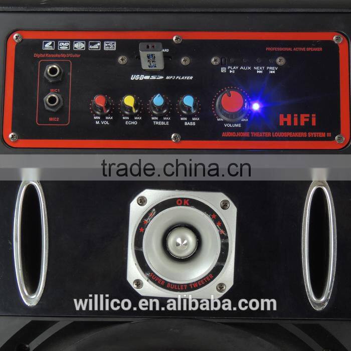 2.0 audio pro stage dj laser ligh professional speakers