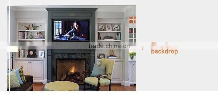 Hand carving white marble flower design fireplace mantel / surround