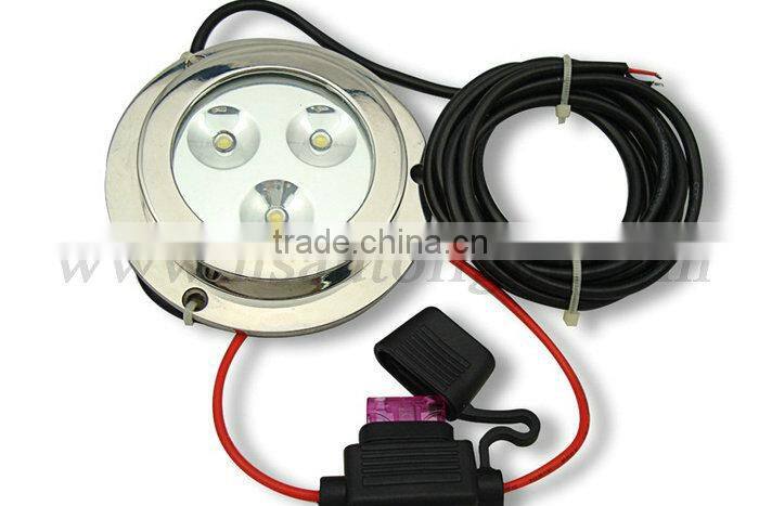 Surface Mount 11-14V DC 6w IP68 underwater yacht light, underwater creatures searchlight, pool light and marine interior light