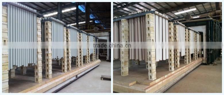Different shape of terracotta louver with various size and color for facade wall