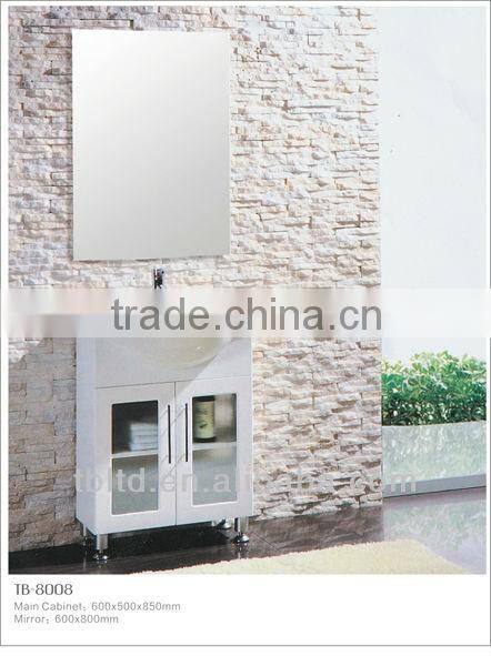 Beautiful design MDF&PVC Bathroom vanity(TB-8008) from China factory