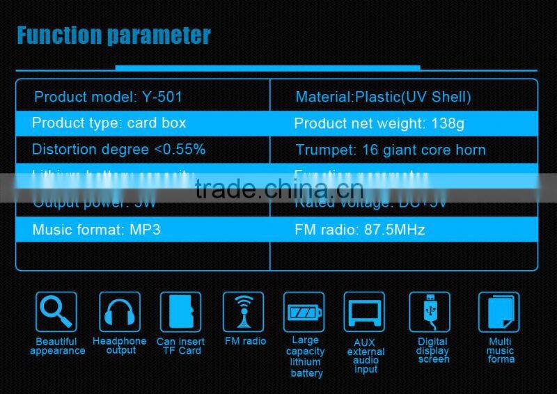 Y-501Chinese manufacture produced plastic fm ham radio shack gps car tracker with many colors supports TF Card/USB/MP3 format/FM