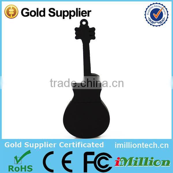 pvc guitar shape usb pen drive musical instrument usb 2.0 pen drive with customized logo