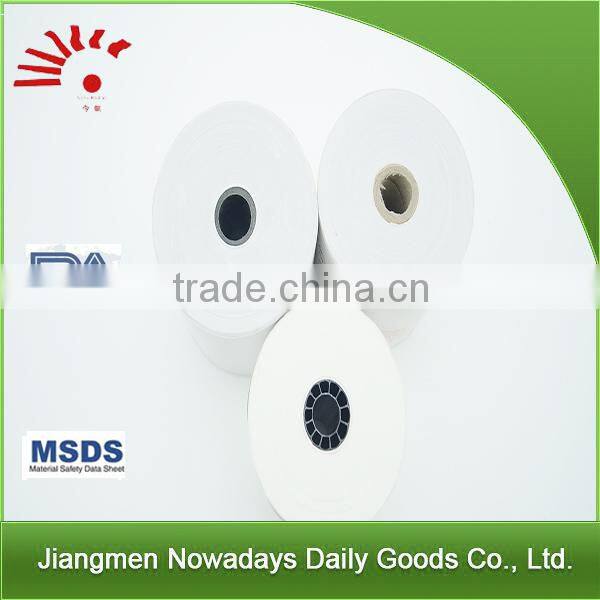 80*50mm recycle cheap thermal paper ticket systems paper for bank notes