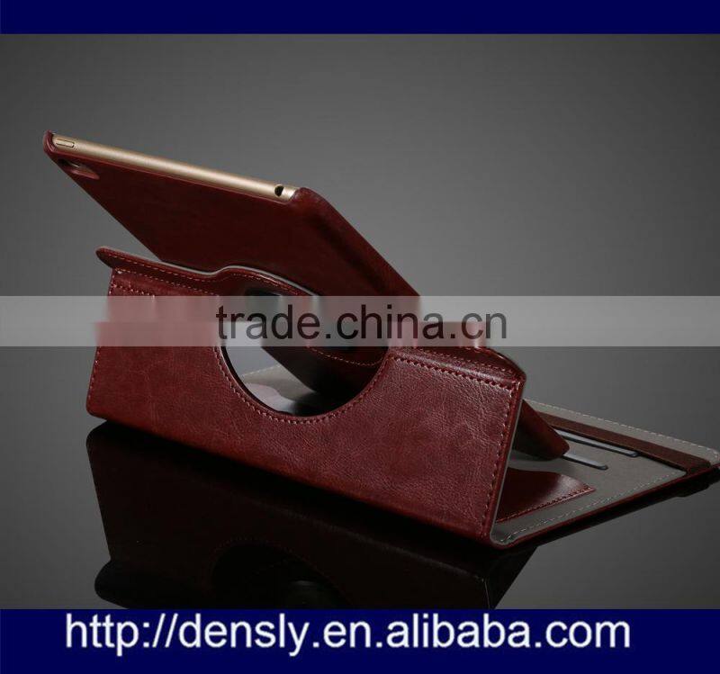 New 2015 Folded ptotective case for ipad mini 4 360 Degree Rotating stand leather case For Apple iPad mini 4