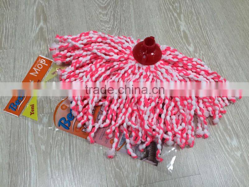 microfiber cotton clening mop with very good packing