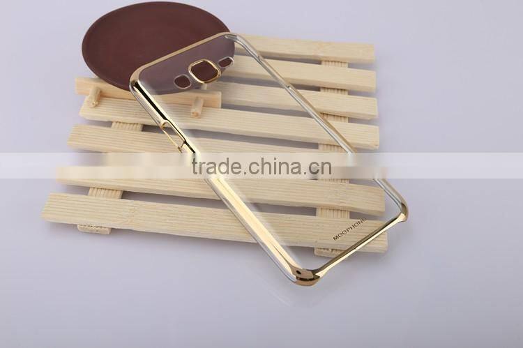 Ultra Thin Electroplating Transparent Soft TPU Phone Back Cover for Samsung Galaxy j7