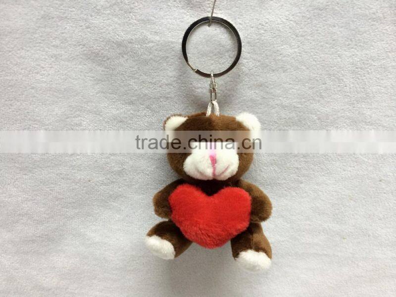 2016 Hot sell plush keyring toy