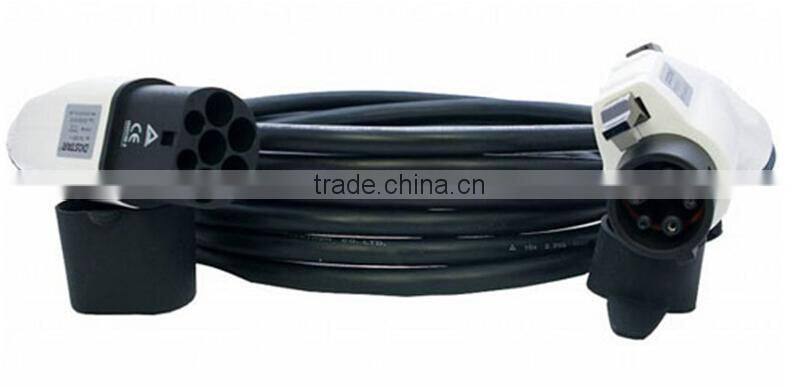 SAE J1772 to IEC 62196 EV connector type 1 to type 2 ev cable 16A 32A ev charger