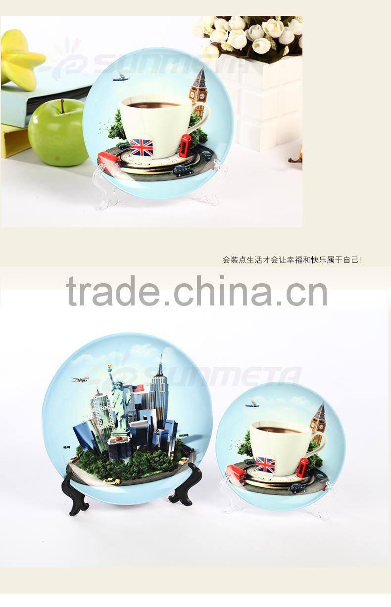 Sublimation 7" sublimation ceramic plate, heat press plate
